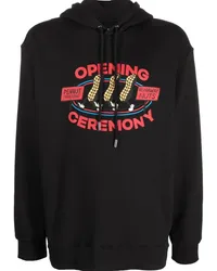 Opening Ceremony Hoodie mit grafischem Print Schwarz