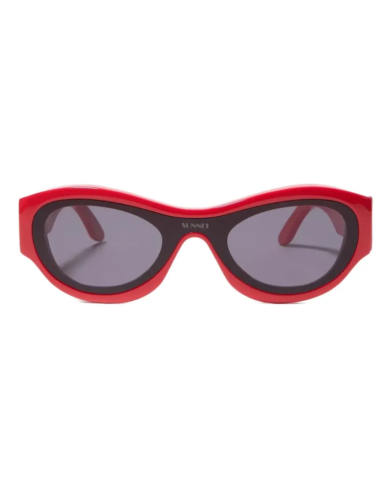 SUNNEI Sonnenbrille mit Cat-Eye-Gestell - Rot Rot
