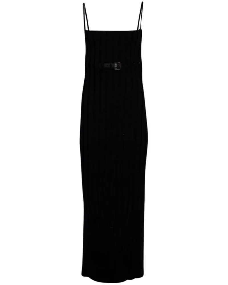 Alexander Wang Geripptes Strickkleid - Schwarz Schwarz