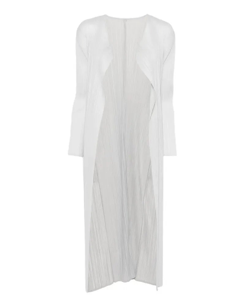 Issey Miyake Offener Cardigan - Grau Grau