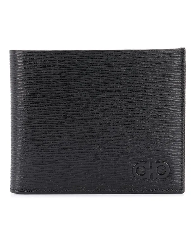 Ferragamo Portemonnaie mit Gancini-Schild - Schwarz Schwarz