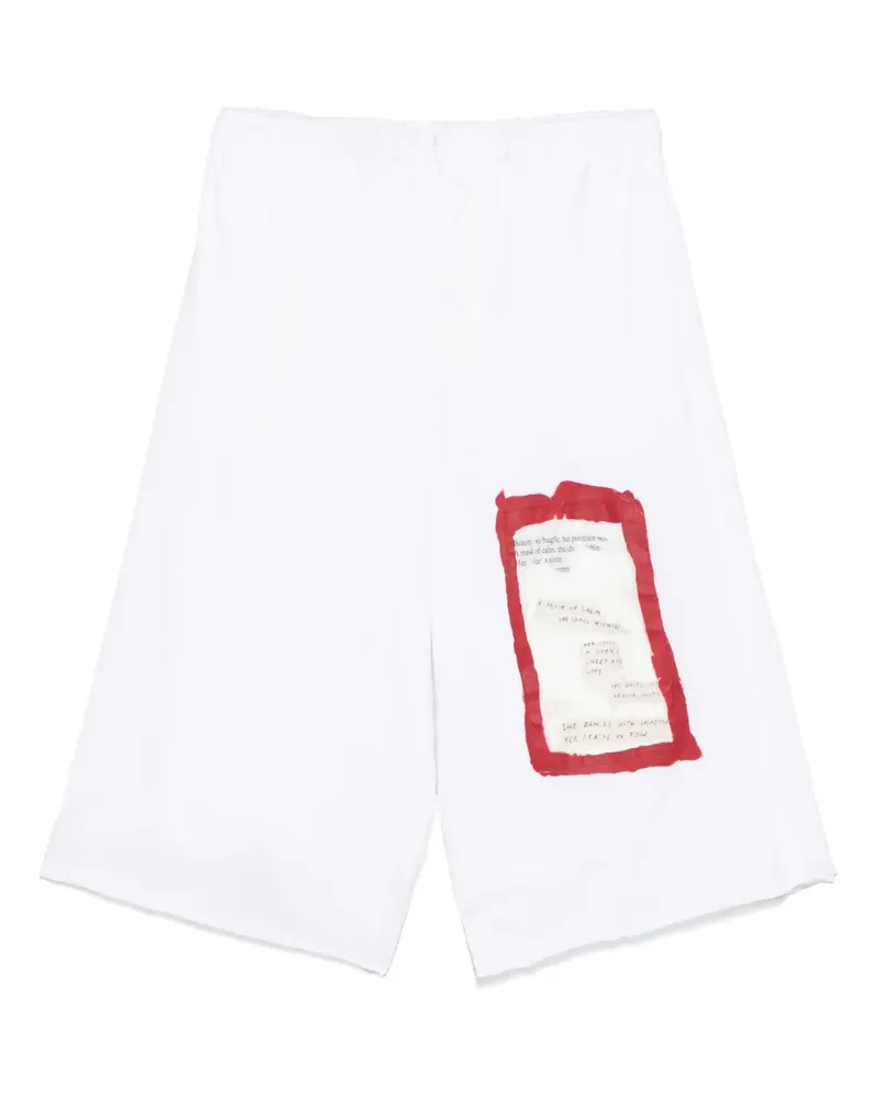 Marni Hose mit grafischem Print - Weiß Weiß