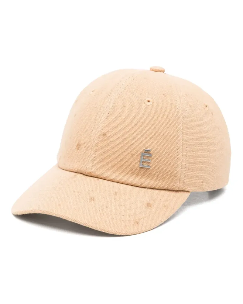 Études Studio Baseballkappe mit Logo-Schild - Nude Nude
