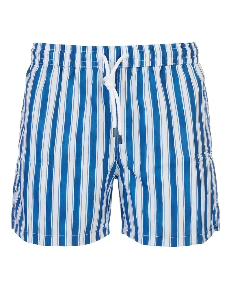 Fedeli striped drawstring swim shorts - Blau Blau