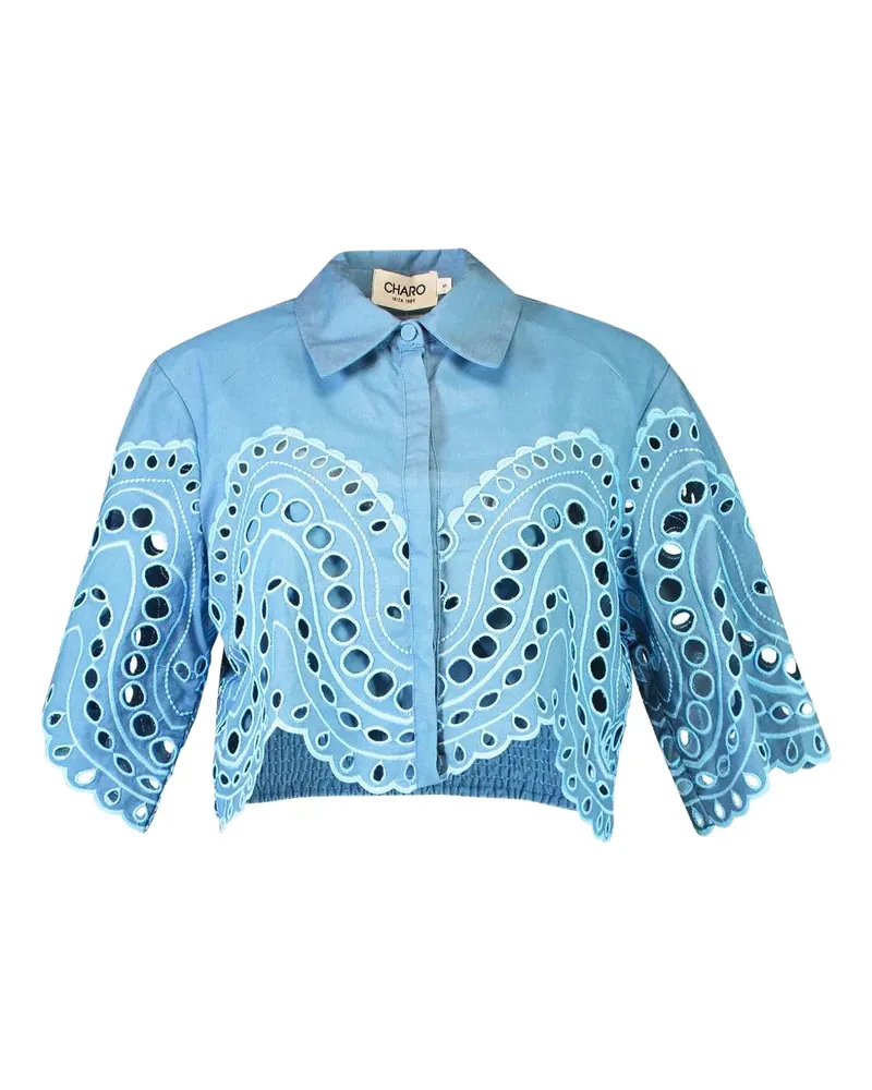 Charo Ruiz cut-out storm blouse - Blau Blau