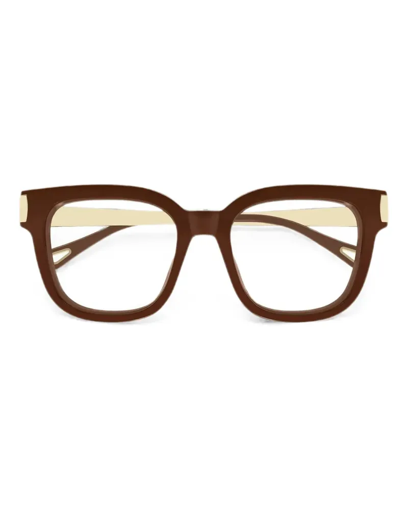 Chloé Brille mit eckigem Gestell - Braun Braun