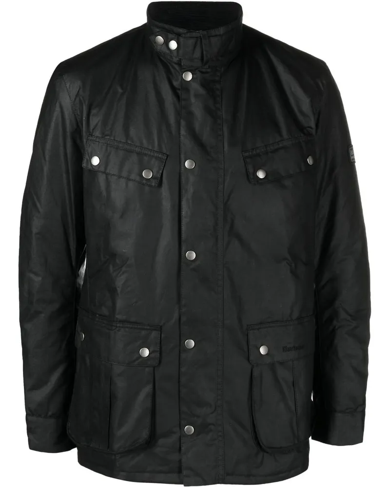 Barbour Gewachste Duke Jacke - Schwarz Schwarz