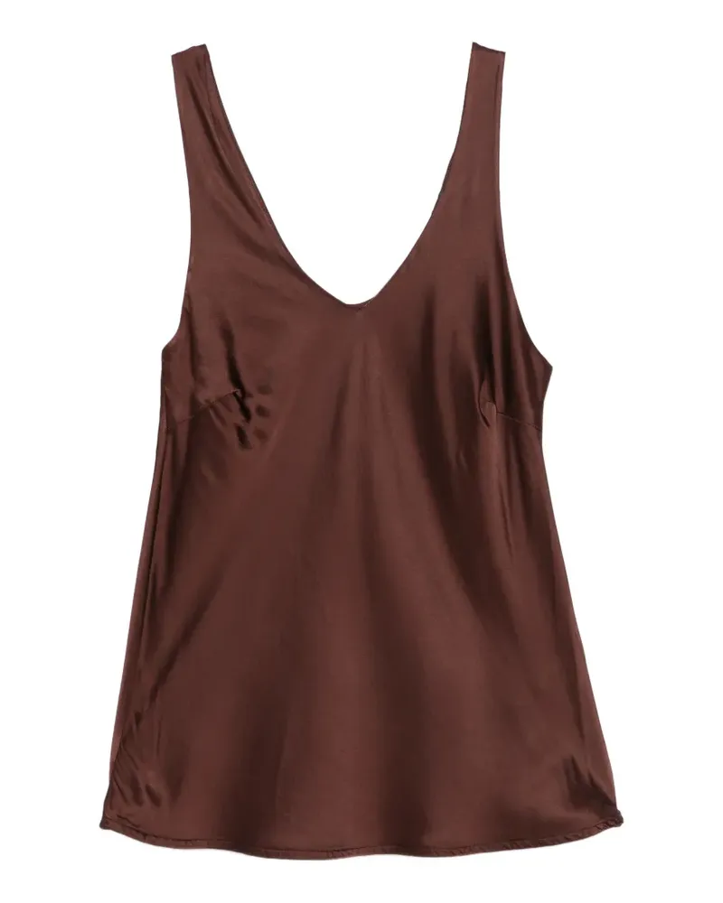 Dixie V-neck top - Braun Braun