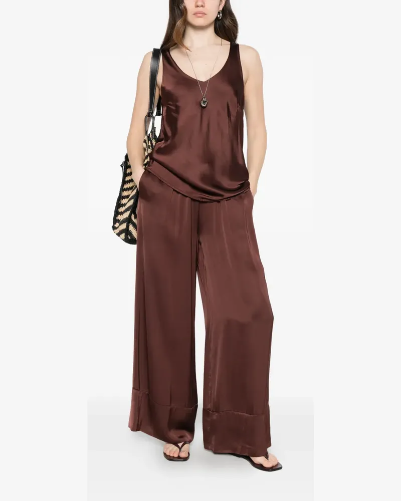 Dixie V-neck top - Braun Braun