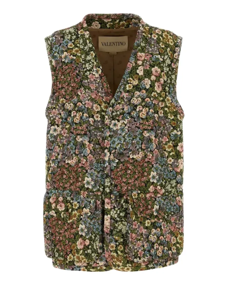 Valentino Garavani floral-print vest - Grün Grün