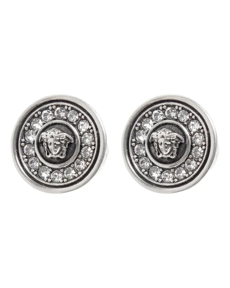 Versace Medusa crystal-embellished earrings - Silber Silber
