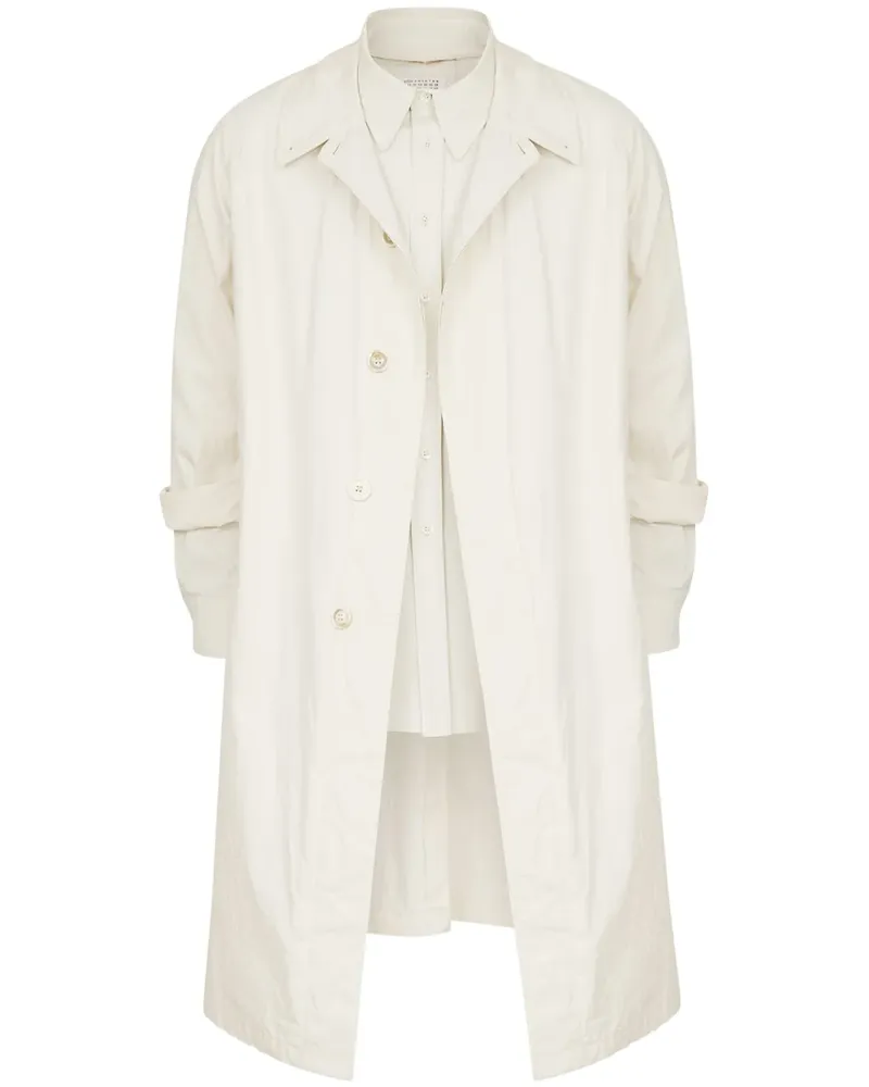 Maison Margiela Trenchcoat im Layering-Look - Nude Nude