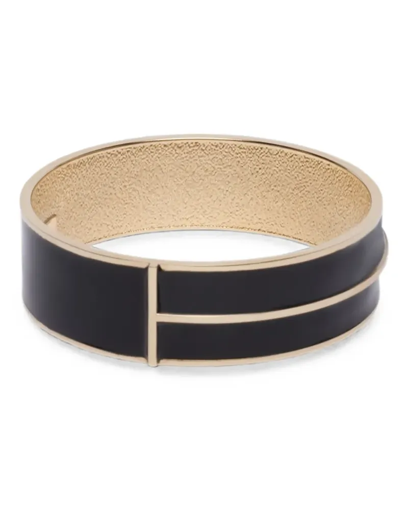 Tom Ford Emailliertes Armband mit T-Logo - Gold Gold