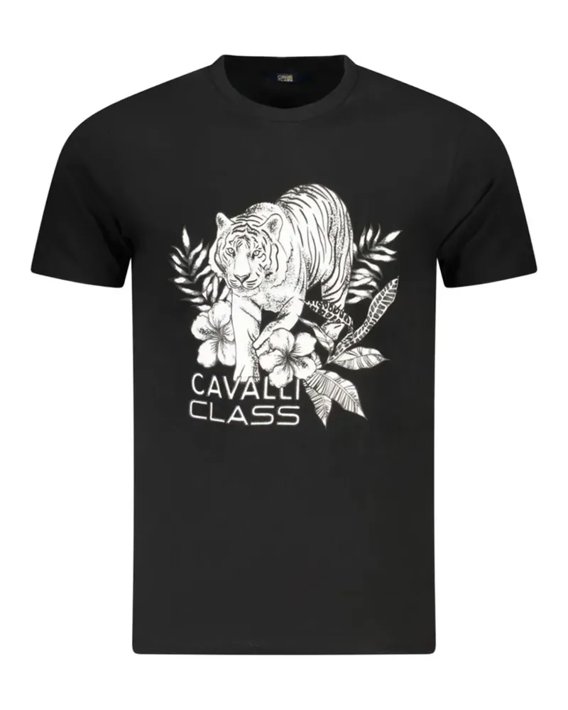 Roberto Cavalli tiger-print T-shirt - Schwarz Schwarz
