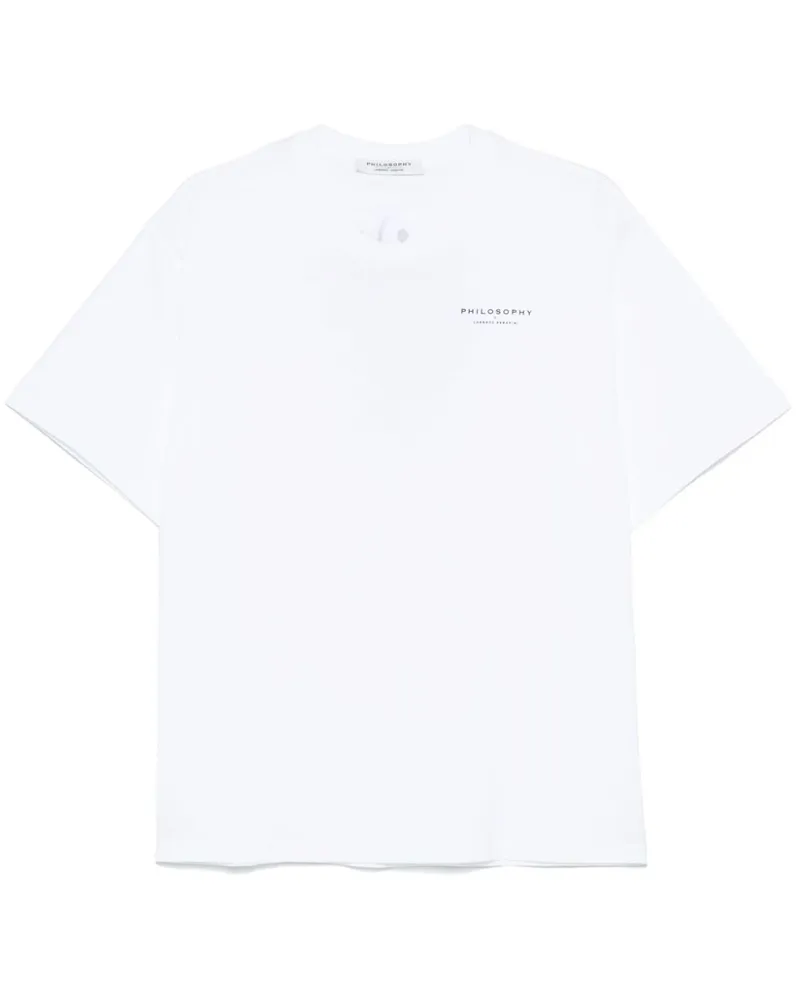 Philosophy Di Lorenzo Serafini T-Shirt mit Logo-Print - Weiß Weiß
