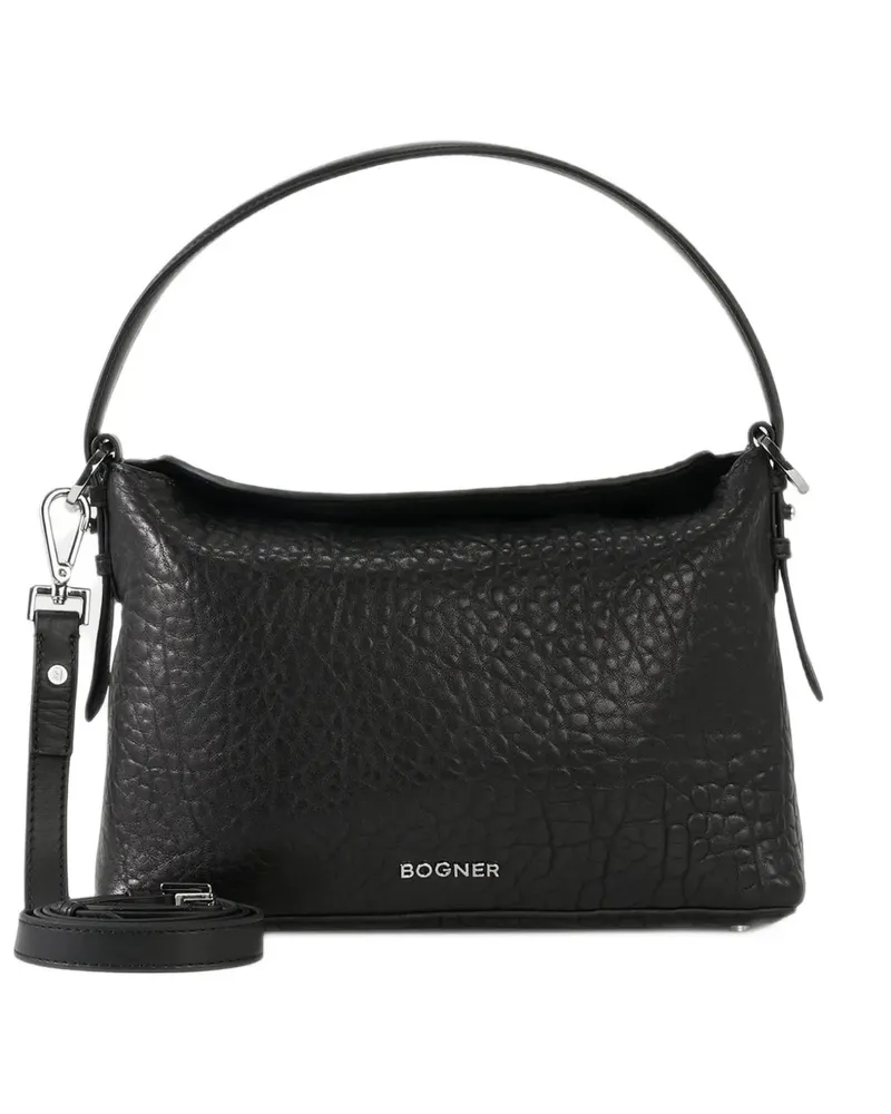 Bogner Anzere Phoenix Schultertasche aus Leder - Schwarz Schwarz