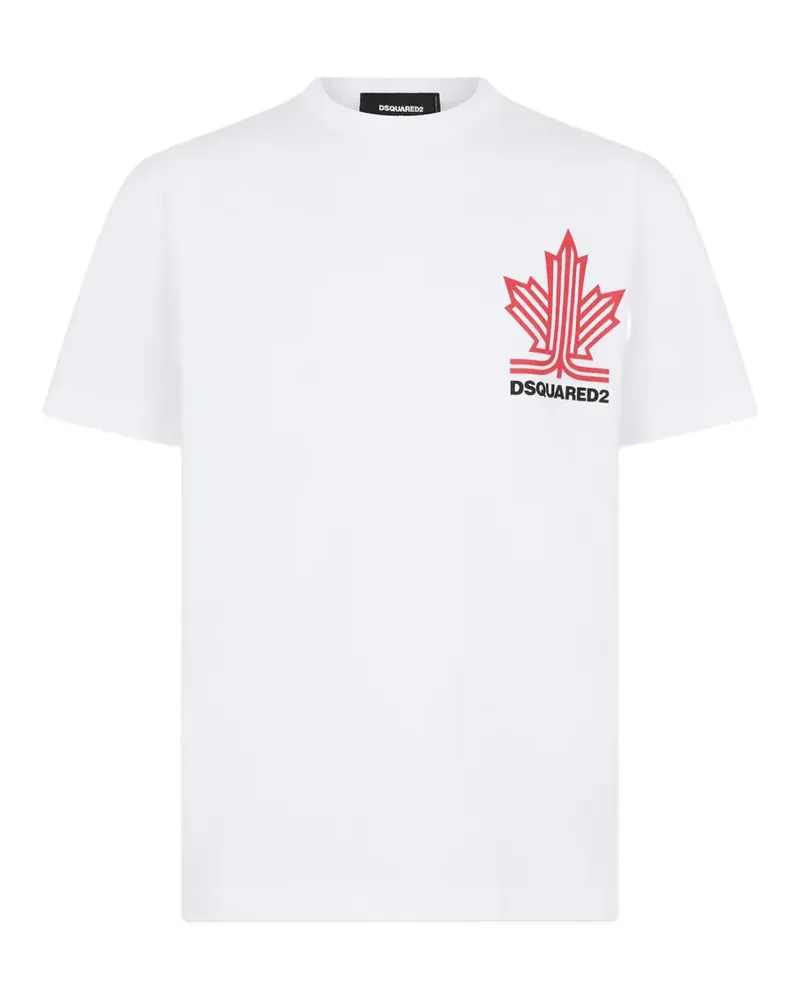 Dsquared2 Ski Leaf T-Shirt - Weiß Weiß