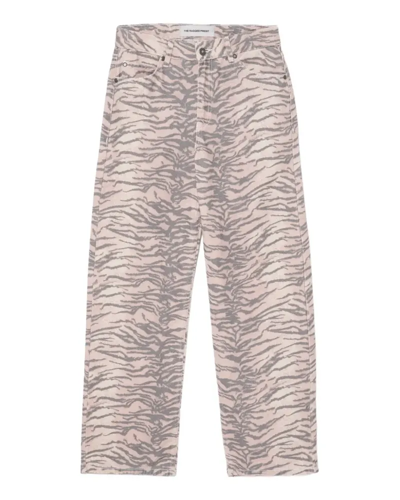 The Ragged Priest tiger-print jeans - Rosa Rosa