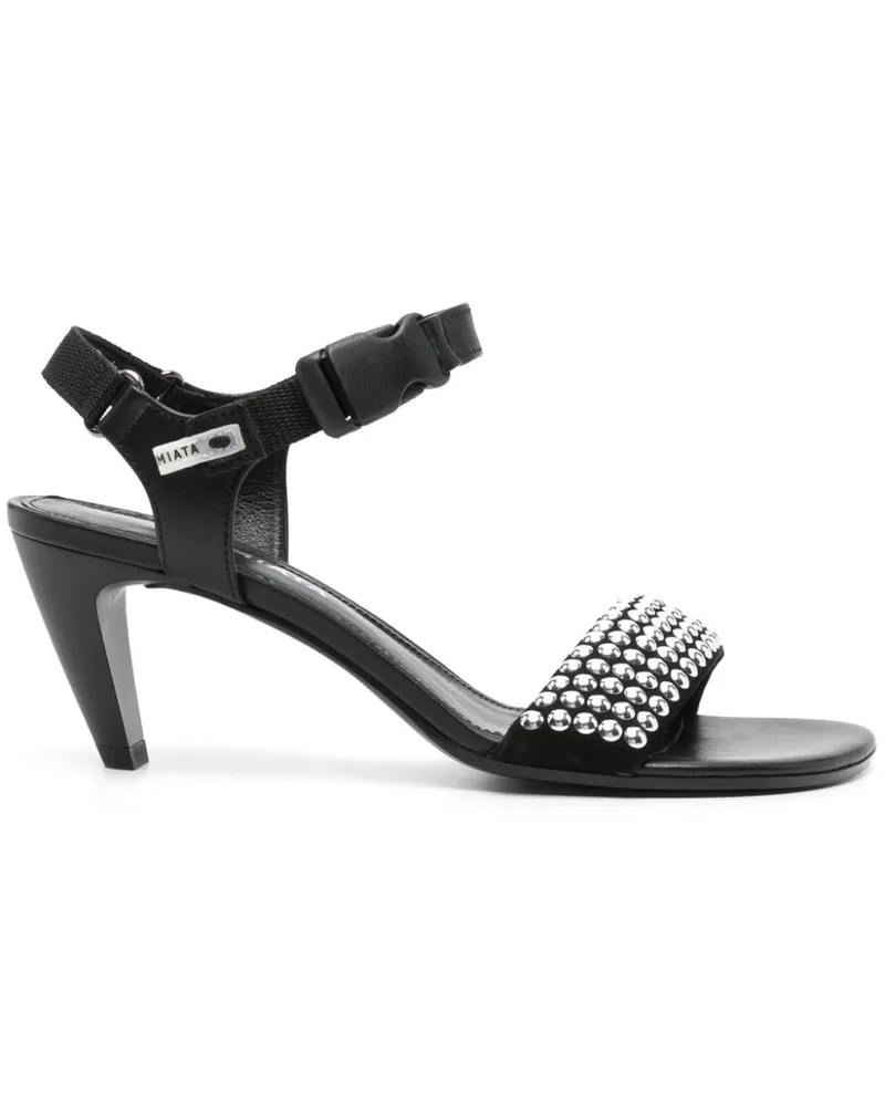 Premiata Sandalen mit Nietenverzierung 65mm - Schwarz Schwarz