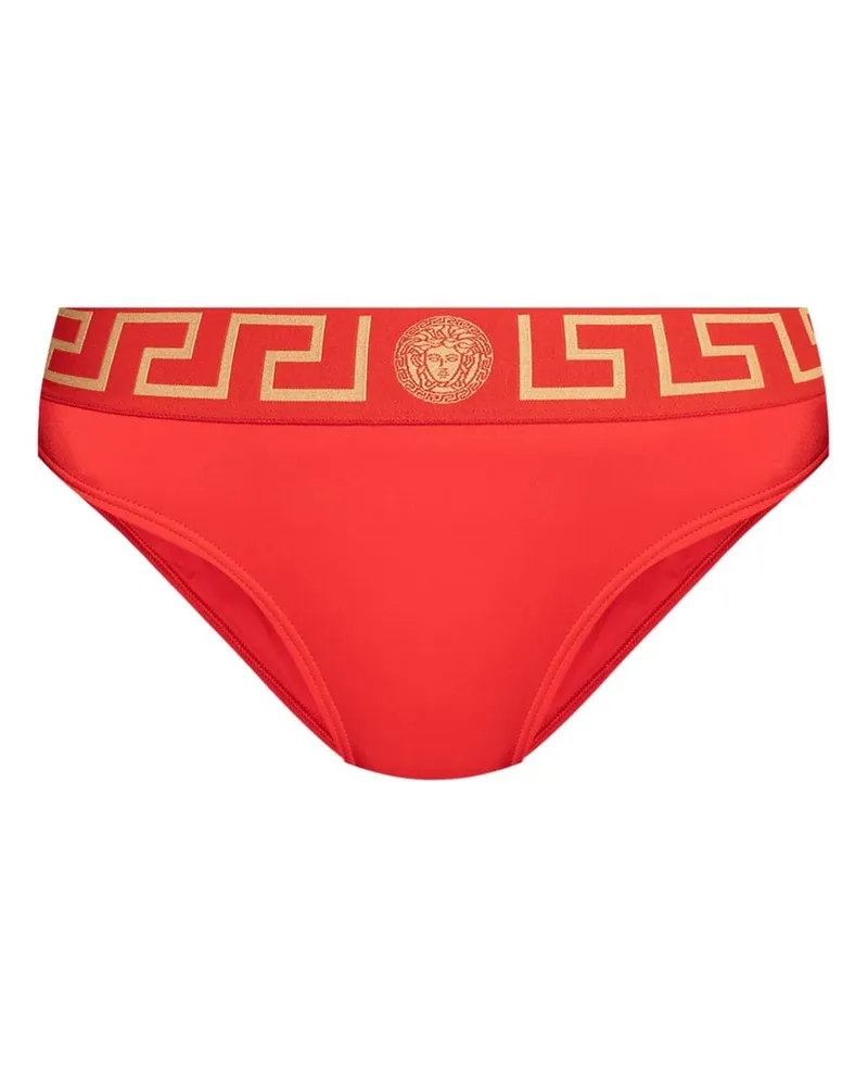 Versace Klassisches Bikinihöschen Rot