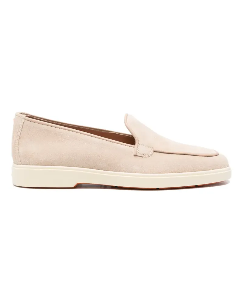 Santoni Debora suede-finish loafers - Rosa Rosa