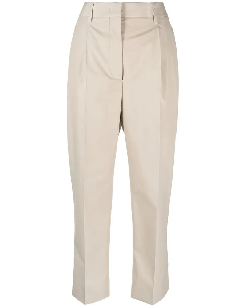 Prada Klassische Cropped-Hose - Nude Nude