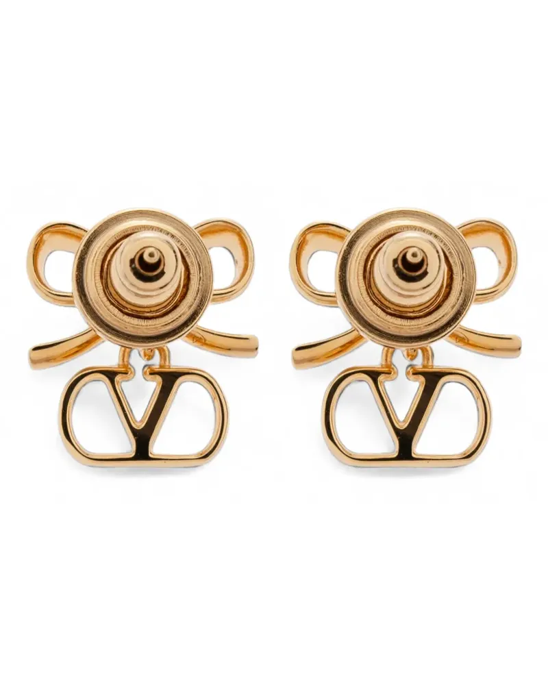 Valentino Garavani Ohrringe mit V-Schleife - Gold Gold