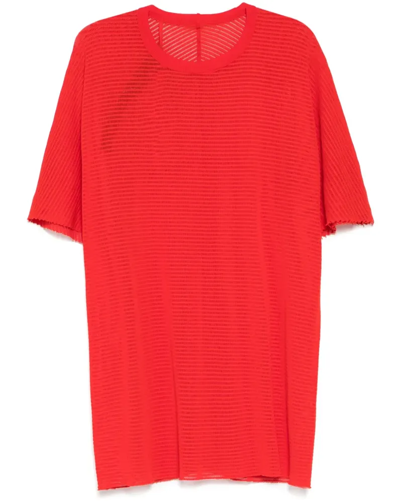 Boris Bidjan Saberi T-Shirt mit rundem Ausschnitt - Rot Rot
