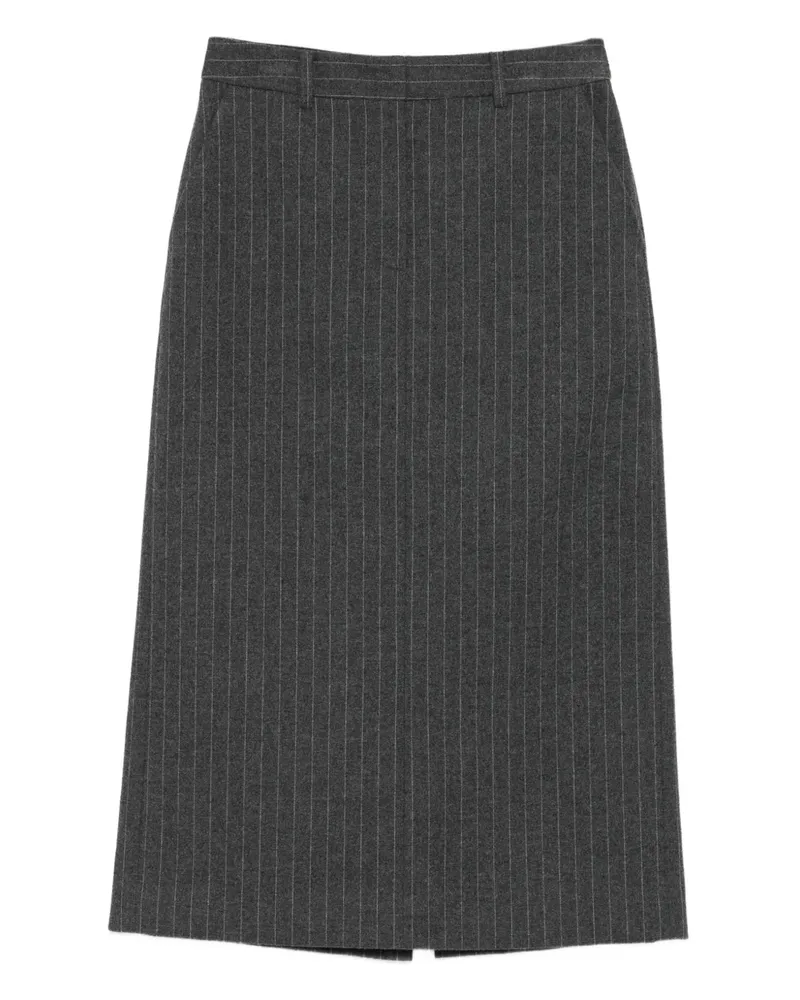 Dunst pinstriped skirt - Grau Grau