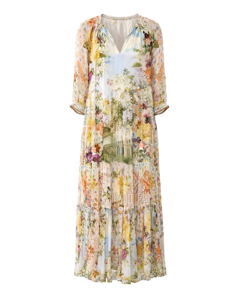 Camilla gathered panel dress - Nude Nude