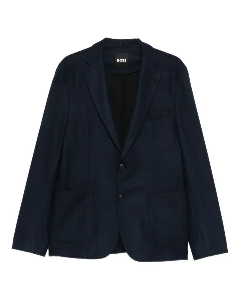HUGO BOSS Sakko mit fallendem Revers - Blau Blau