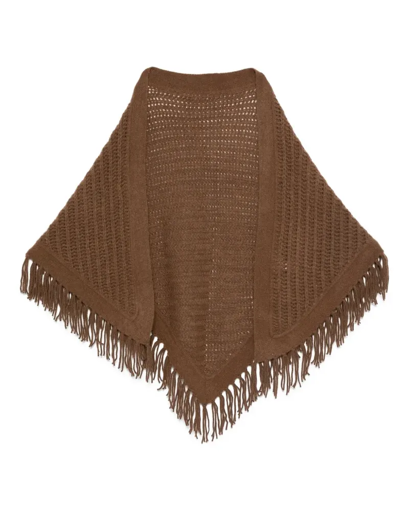 hemisphere Schal mit Fransen - Braun Braun