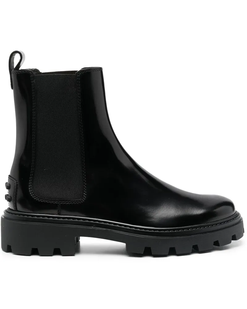 TOD'S Chelsea-Boots mit Nieten Schwarz