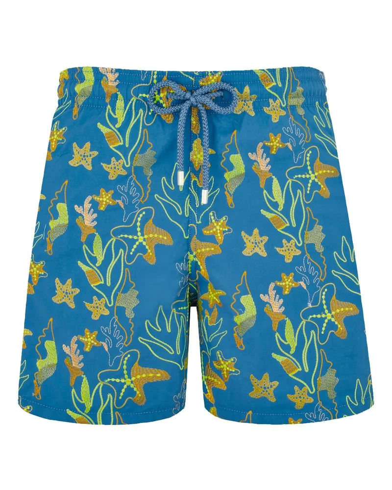 Vilebrequin Badeshorts mit grafischem Print - Blau Blau