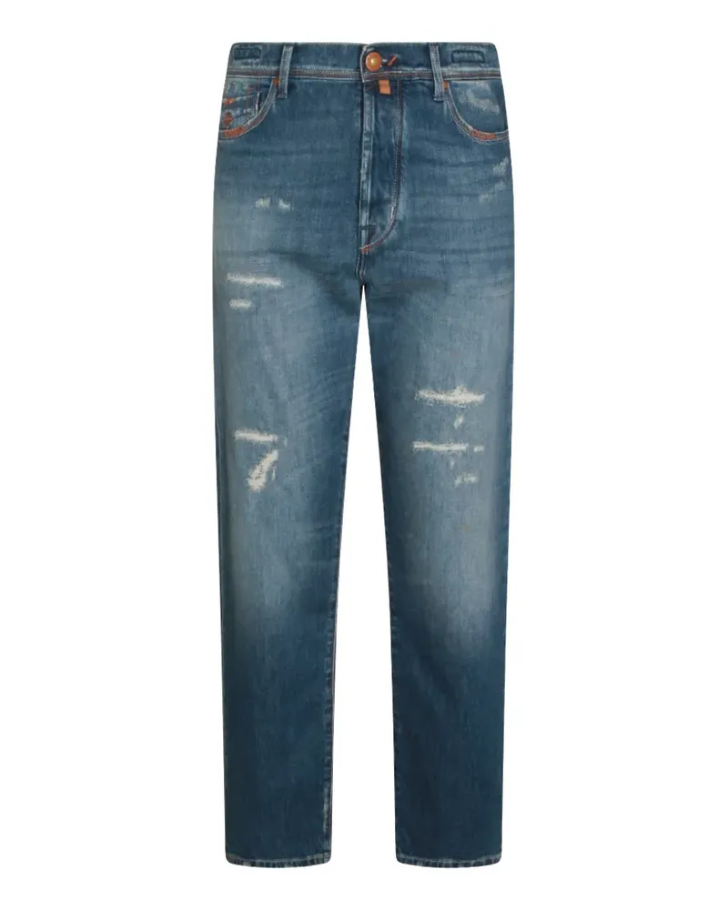 Jacob Cohën distressed-finish jeans - Blau Blau
