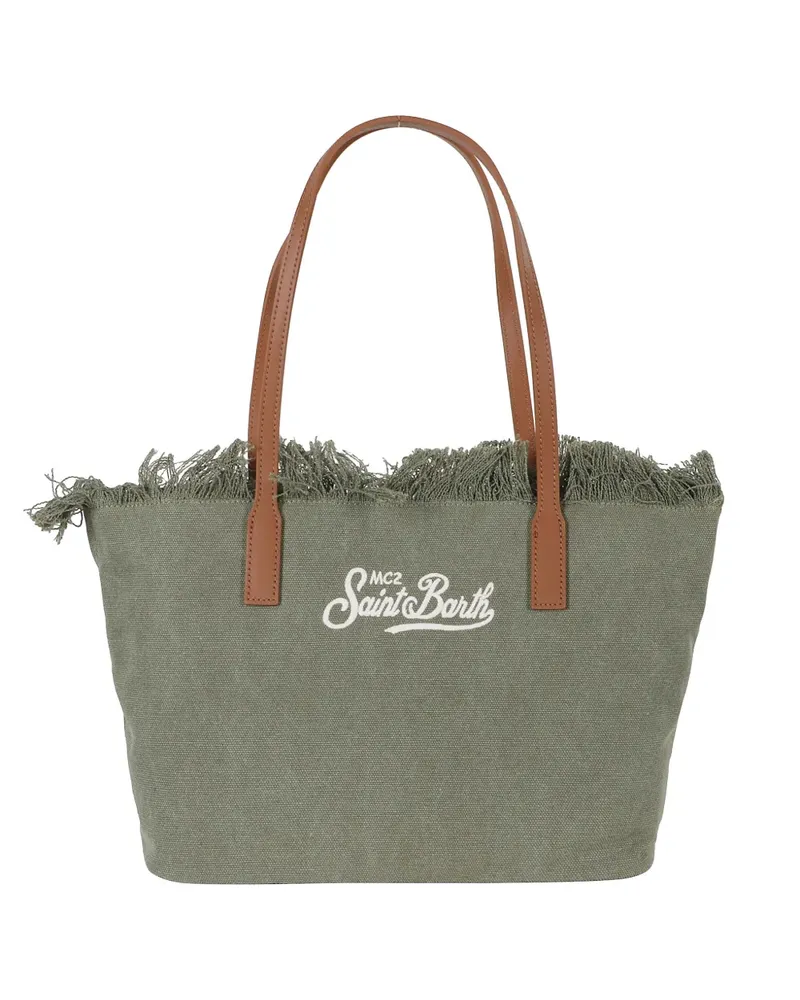 MC2 Saint Barth medium City fringe tote bag - Grün Grün