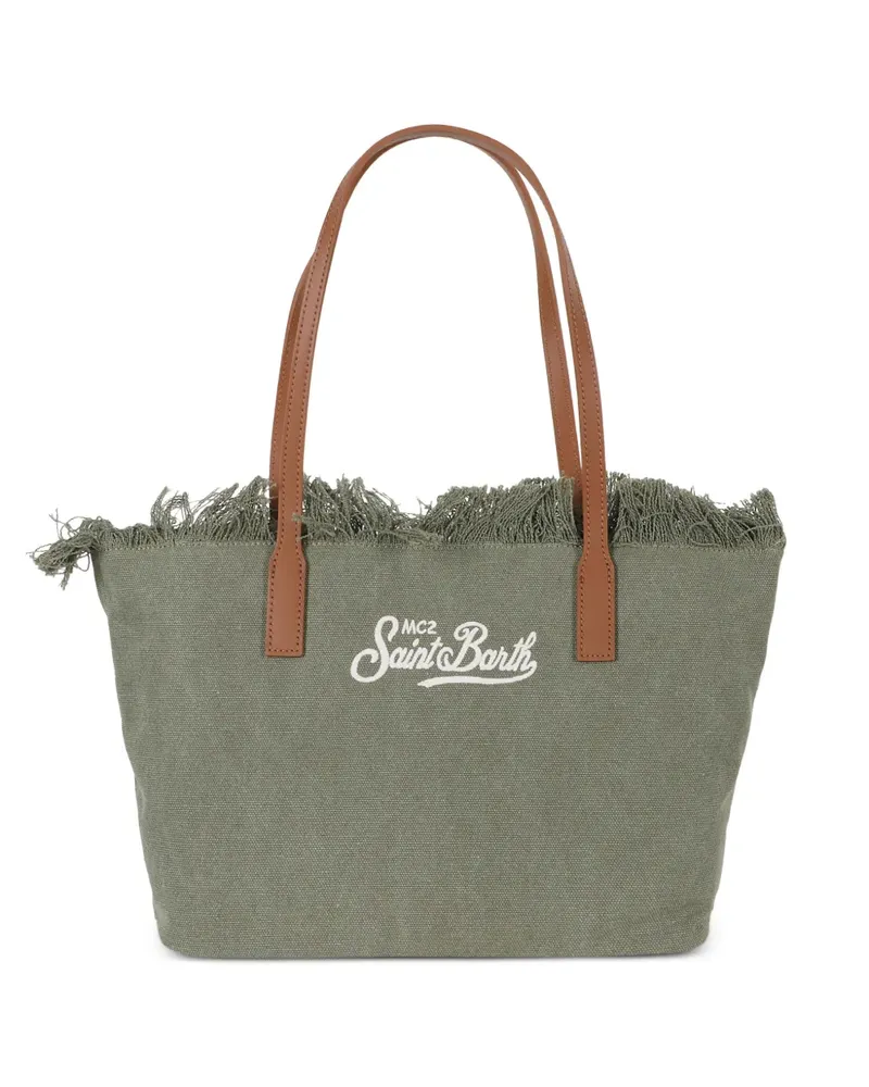 MC2 Saint Barth medium City fringe tote bag - Grün Grün