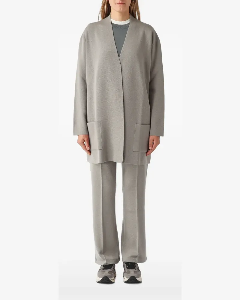Gran Sasso open-front patch-pocket cardigan - Grau Grau