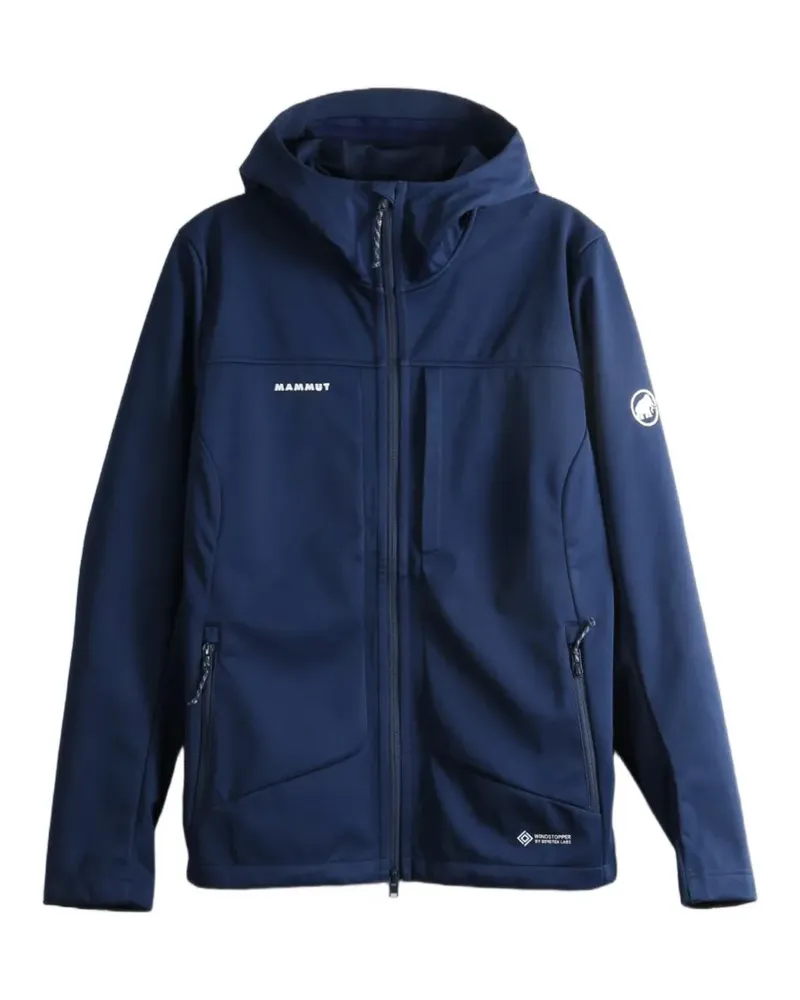 Mammut Ultimate VIII SO logo-print hooded jacket - Blau Blau