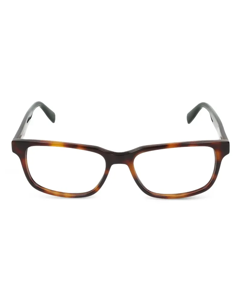 Lacoste Brille mit eckigem Gestell - Braun Braun