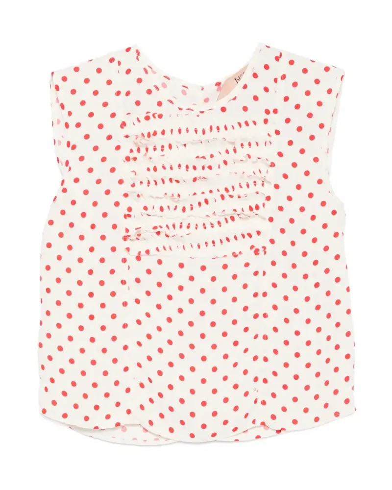 N° 21 polka-dot-pattern blouse - Weiß Weiß