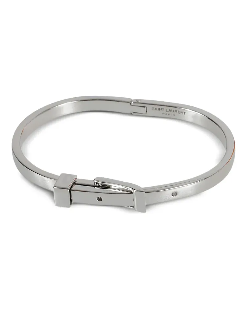 Saint Laurent Buckle Armband aus Messing - Silber Silber