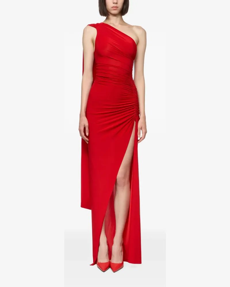 ATU Body Couture one-shoulder ruched maxi dress - Rot Rot