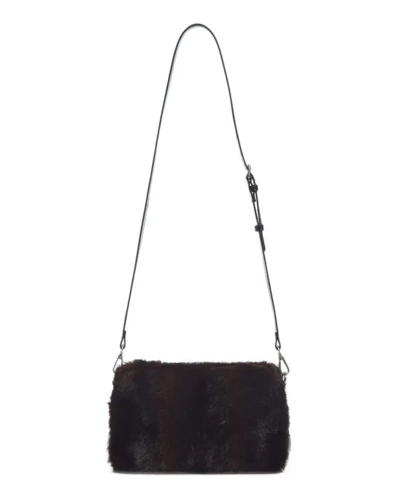 APPARIS Amelia faux-fur crossbody bag - Schwarz Schwarz