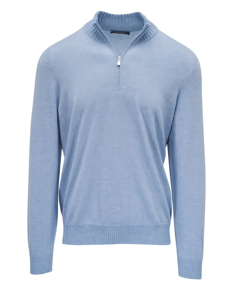 Gran Sasso zip-up sweater - Blau Blau