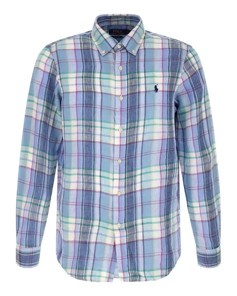 Ralph Lauren check linen shirt - Blau Blau