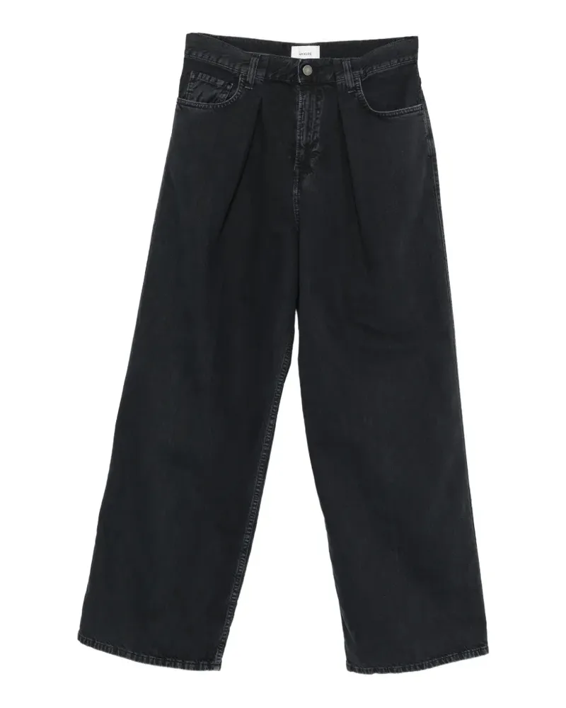 Haikure pleated shorts - Schwarz Schwarz