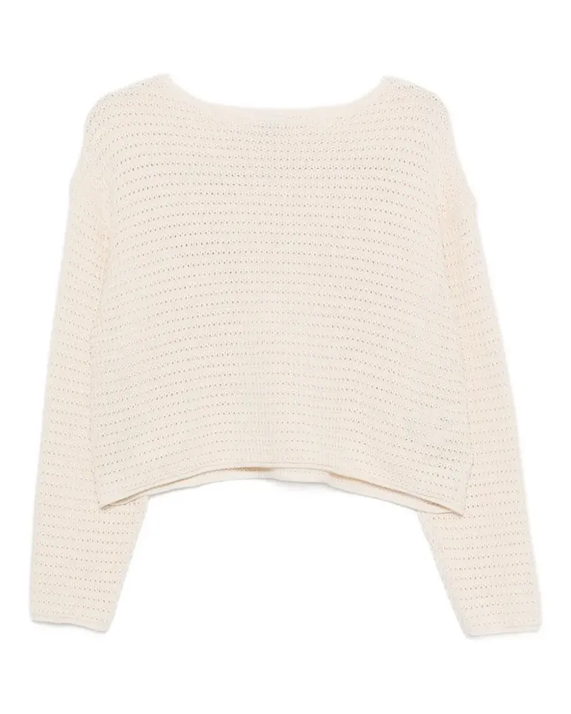 Drykorn Imenia open-knit cropped sweater - Nude Nude