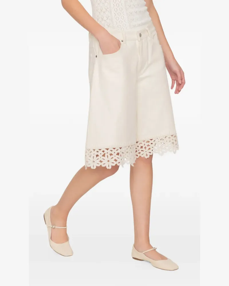 Sea Stasia lace-trim shorts - Nude Nude