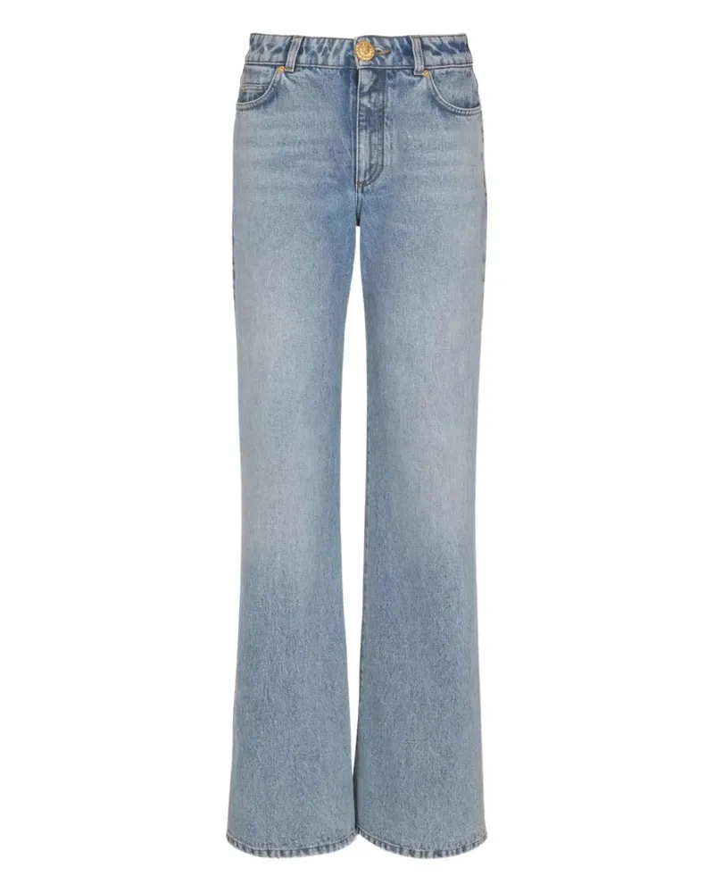 Balmain buttoned jeans - Blau Blau